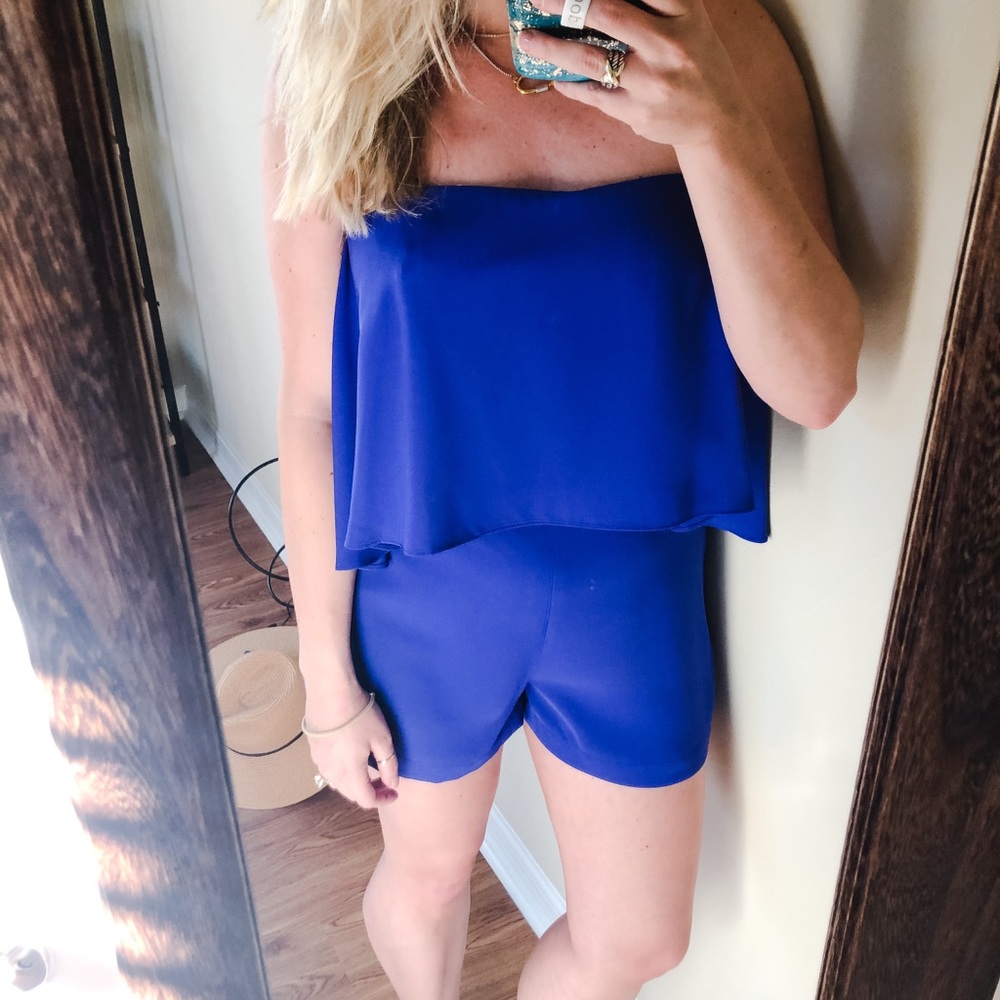 Royal Blue Romper (M) by Amanda Uprichard